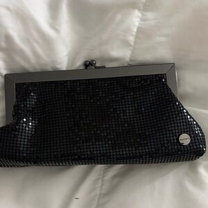 Olga Berg Black Sequin Wristlet
